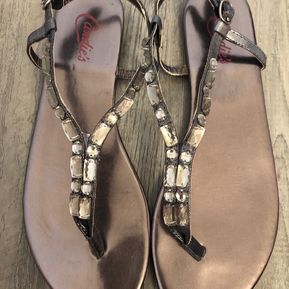 Candies Sandals Silver size 7
